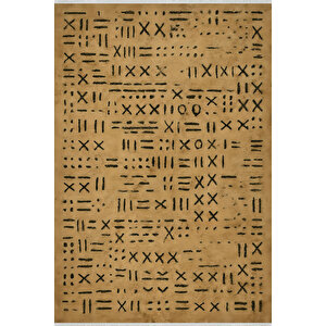 Bohem Tarz Geometrik Halı – Yıkanabilir & Kaymaz | İnce Yapı, Alerji Dostu, Evcil Uyumlu 150x300 cm
