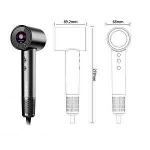 Yasomi Dh-21 Hyperdry Dijital İyonik Saç Kurutma Makinesi – 110.000 Rpm, Isı Kontrollü