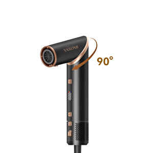 Yasomi Witero 9in1 Ultra Airwrap Multi-styler Sıcak-soğuk Hava Üflemeli Siyah Saç Şekillendirme Cihazı