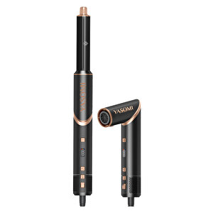 Yasomi Witero 9in1 Ultra Airwrap Multi-styler Sıcak-soğuk Hava Üflemeli Siyah Saç Şekillendirme Cihazı