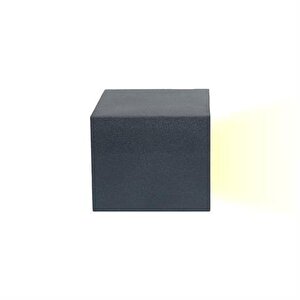 Tek Yön Kare Gu-10 Duylu Antrasi̇t Gövde Armatür Ip54 Rds-2003-a