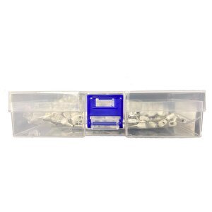 2x0,75mm2 Çift Girişli İzoleli Yüksük Beyaz ( 1 Kutu 500 Adet )