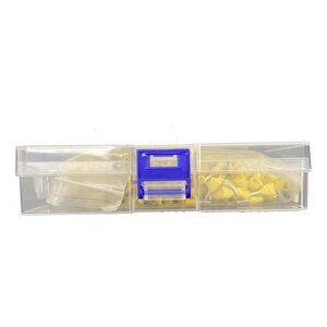 2x1,00mm2 Çift Girişli İzoleli Yüksük Sarı ( 1 Kutu 500 Adet )