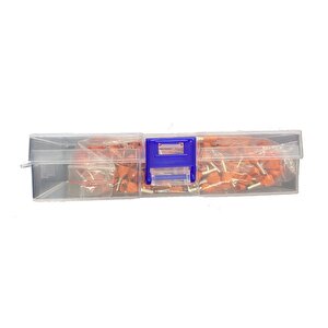 2x0,50mm2 Çift Girişli İzoleli Yüksük Turuncu ( 1 Kutu 500 Adet )
