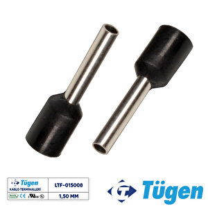 1,50mm İzoleli Yüksük Siyah ( 1 Kutu 1000 Adet )