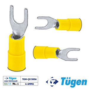 4-6mm2 M5 Çatal Kablo Ucu ( 1 Kutu 100 Adet )