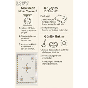 Minimalist Geometrik Halı – Bohem Tarz | Kaymaz Taban, Yıkanabilir, Evcil & Bebek Dostu