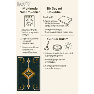 Geometrik Desenli Halı – Kaymaz Taban & Yıkanabilir | Modern Stil, Bebek Ve Evcil Dostu Halı