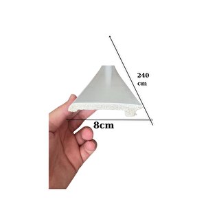 8cmx240cm Munut Pvc Süpürgelik Suya Neme Dayanıklı Pvc Parke Seramik Salon Mutfak Süpürgeliği