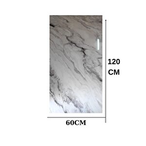 Alternatif Kaplama Uv Pvc Fırtına Mermer Desenli 1 Adet 60x120cm Ev Ofis Otel Duvar Kaplama Paneli