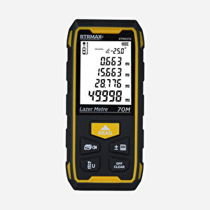 Rtrmax Rtm037g Yeşi̇l Şarjli Lazer Mesafe Ölçer 70 Metre