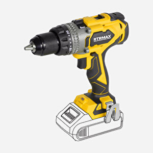 Rtrmax Rtm3020b Kömürsüz 18v 150 Nm Akülü Darbeli̇ Matkap *aküsüz Satilmaktadir*