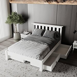 Shark New 4 Çekmeceli Mdf  Karyola | Kolay Kurulum