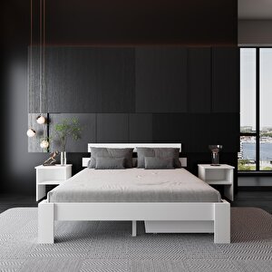 2 Çekmeceli Lotus Mdf Karyola | Çift Kişilik Yatak Uyumlu, Kolay Kurulum