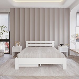 2 Çekmeceli Letto Mdf Karyola | Tek Ve Çift Kişilik Yatak Uyumlu, Kolay Kurulum