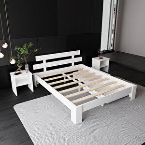 2 Çekmeceli Lotus Mdf Karyola | Çift Kişilik Yatak Uyumlu, Kolay Kurulum