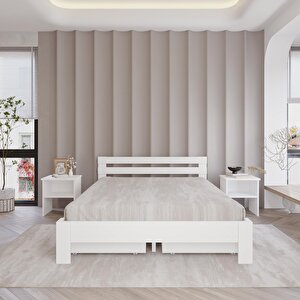 4 Çekmeceli Lotus Mdf Karyola | Çift Kişilik Yatak Uyumlu, Kolay Kurulum