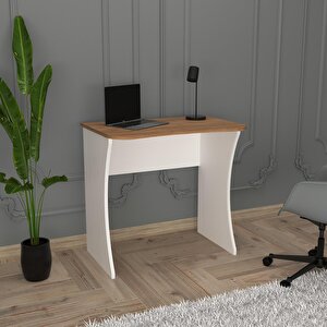 S8020 Mila Çalışma Masası Beyaz/ceviz