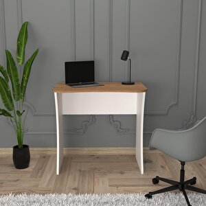 Bimossa S8020 Mila Çalışma Masası Beyaz/ceviz