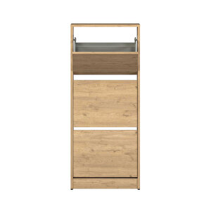 Flat Duo Üç Katlı Ayakkabılık Florida Meşe 51x119x26 Cm