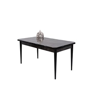 Duru Tuna Mdf Lak Panel Açılır Yemek Masa Takımı 90x160