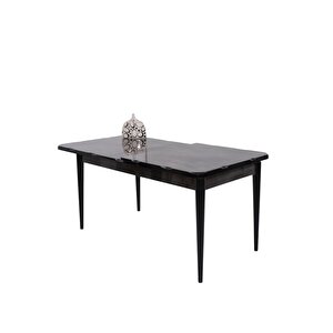 Duru Tuna Mdf Lak Panel Açılır Yemek Masa Takımı 90x160