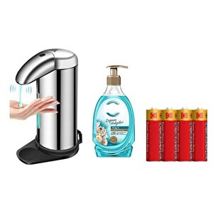 Sensörlü Fotoselli Sıvı Sabunluk,Piller Dahil 14X10X22Cm Ve Bir Adet 392 Ml Sıvı Sabun Aqua Ve Deniz Esintisi