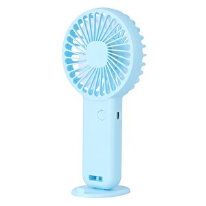 Mi̇ni̇ Fan,telefon Tutucu,portati̇f El Vanti̇latörü Mavi̇  9,3x19cm