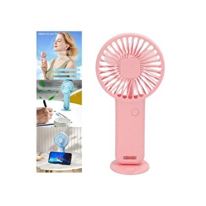 Mi̇ni̇ Fan,telefon Tutucu,portati̇f El Vanti̇latörü Pembe  9,3x19cm