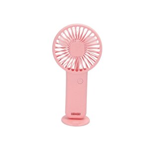 Mi̇ni̇ Fan,telefon Tutucu,portati̇f El Vanti̇latörü Pembe  9,3x19cm