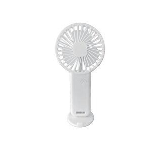 Mi̇ni̇ Fan,telefon Tutucu,portati̇f El Vanti̇latörü Beyaz  9,3x19cm