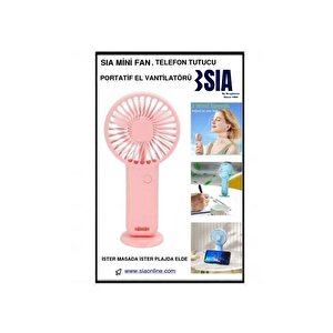 Mi̇ni̇ Fan,telefon Tutucu,portati̇f El Vanti̇latörü Beyaz  9,3x19cm