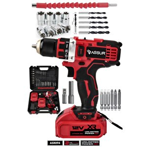 12v Çift Akü Şarjlı Matkap Metal Şanzıman Akülü Vidalama