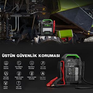 Lokithor J10000hd 12v/24v 10.000amp Lifepo4 Akıllı Akü Takviye + Powerbank + Led Lamba