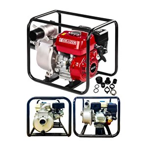 Powerforge 9,8 Hp Metal Şanzuman Turbo Benzinli Yüksek Performans 3 Parmak Benzinli Su Motoru-krmz