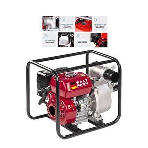 9,8 Hp Metal Şanzıman Turbo Benzinli Yüksek Performans 3 Parmak Benzinli Su Motoru