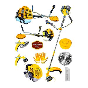 Powerforge 58 Cc 11000 Rpm Yan Tipi Benzinli Ot Çalı Çim Biçme Tırpanı-sarı