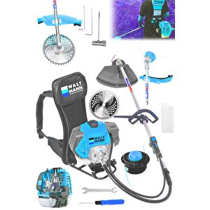 Sırt Tipi Benzinli Motorlu Ot Çalı Çim Biçme Tırpanı 11000rpm 5.9 Hp Turkuaz
