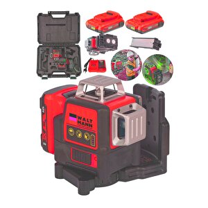 58vf Çift Akülü 12 Köşe 360° Otomatik Hizalamalı Lazer Metre Hizalama Kırmızı