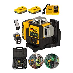 58vf Çift Akülü 12 Köşe 360° Otomatik Hizalamalı Lazer Metre Hizalama Yeşil Çizgili Lazer Hizalama
