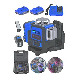 58vf Çift Akülü 12 Köşe 360° Otomatik Hizalamalı Lazer Metre Hizalama Mavi