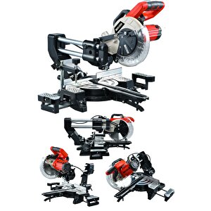 Kızaklı Gönye Kesme Makinesi 1800w 255×30×2.8×40t-kırmızı