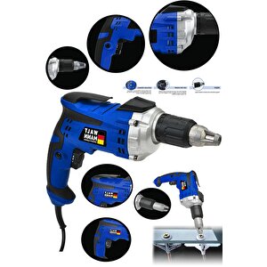 Germany Profesyonel Alçıpan Vidalama Mavi 520watt - Mavi - Model