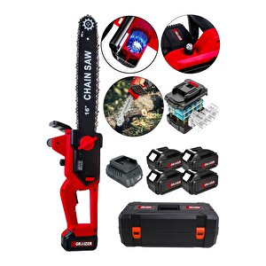 Powerforge Profesyonel Kömürsüz Bakır Sargılı Çelik Şanzıman 6'lı Set Sunta Kesme+dekupaj-turuncu