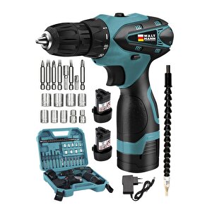 Darbeli Germany  36v Vi̇dalama Liıon Armut Batarya Metal Şanzuman Çift Akülü 3.0 - 3.4ah 2 36 Volt 2