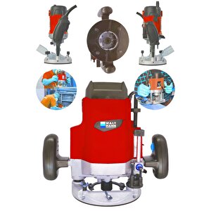 2600 Watt Freze Formika Traşlama Makinesi 12mm Kırmızı