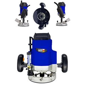 Germany 2600 Watt Freze Formika Traşlama Makinesi 12mm - Mavi