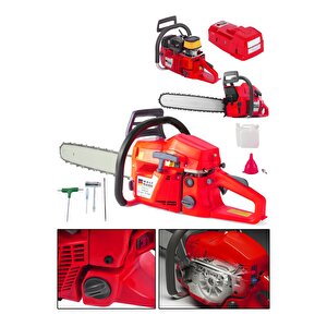 Motoru Benzinli Testere Hızar 52 Cc 2.9 Hp 8000 Rpm Kırmızı