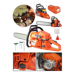 Germany Ekstra Güçlü 52cc 2.9 Hp 8000 Rpm Benzi̇nli̇ Ağaç Odun Dal Kesme Makinesi