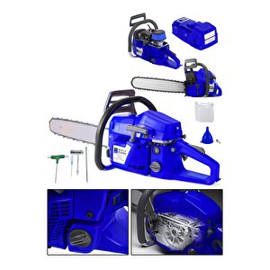 Motoru Benzinli Testere Hızar 52 Cc 2.9 Hp 8000 Rpm Mavi